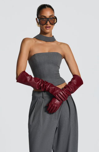 Frankie Gloves - Burgundy - glavon