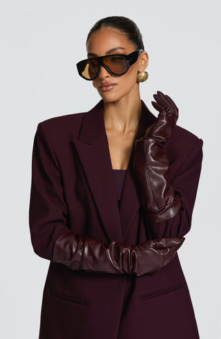 Frankie Gloves - Plum - glavon