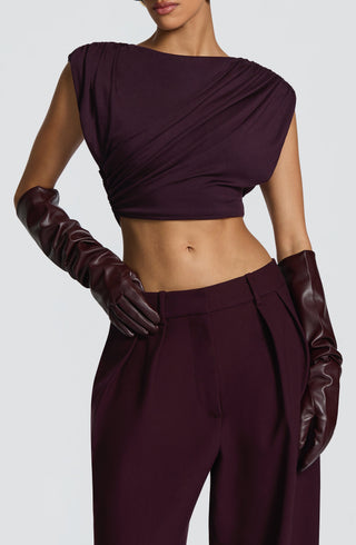 Frankie Gloves - Plum - glavon