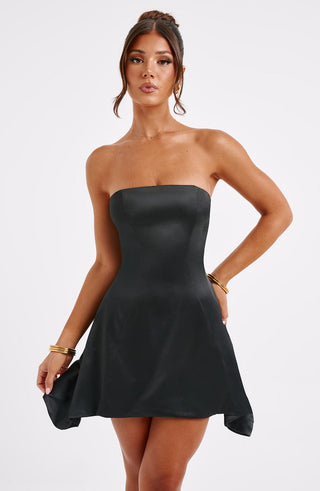 Freja Mini Dress - Black - glavon