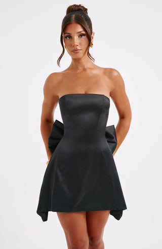 Freja Mini Dress - Black - glavon