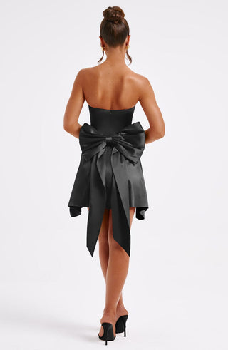 Freja Mini Dress - Black - glavon