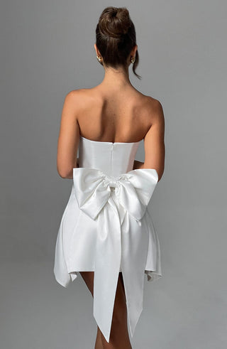 Freja Mini Dress - Ivory - glavon