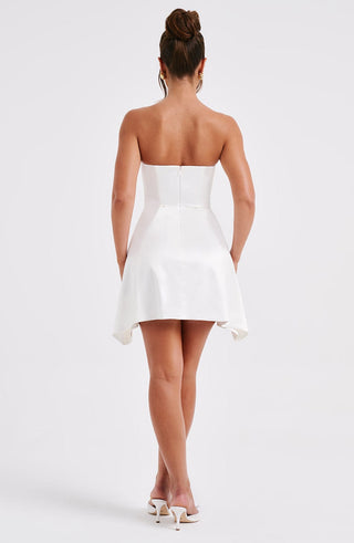 Freja Mini Dress - Ivory - glavon