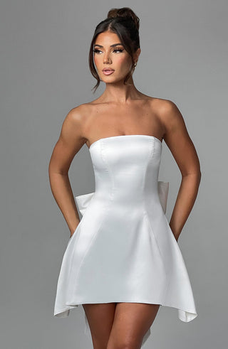 Freja Mini Dress - Ivory - glavon