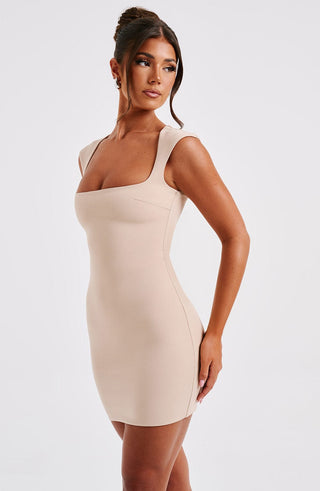Frida Mini Dress - Nude - glavon