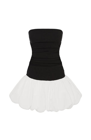 Gemma Mini Dress - Black/White - glavon