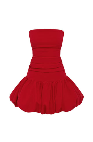 Gemma Mini Dress - Red - glavon