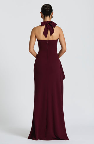 Genette Maxi Dress - Cherry Lacquer - glavon