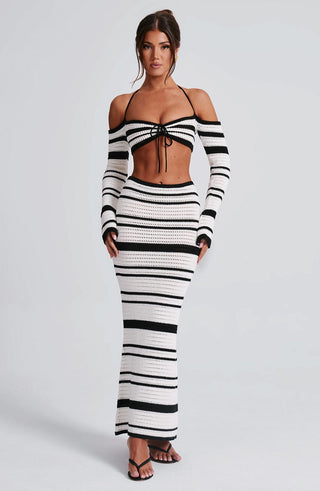 Georgia Top - Black/White - glavon