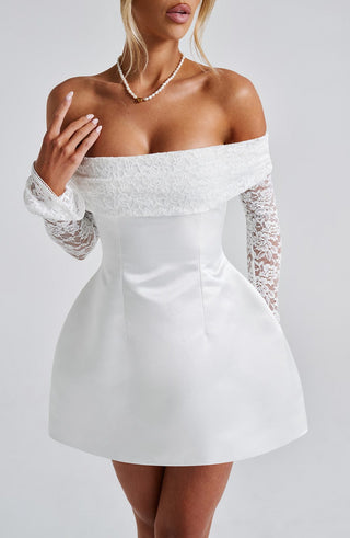 Georgianna Mini Dress - Ivory - glavon