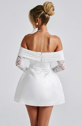 Georgianna Mini Dress - Ivory - glavon