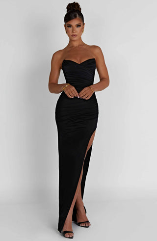 Giovanna Maxi Dress - Black - glavon