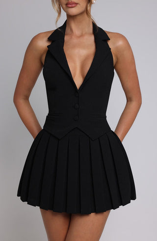 Gretchen Mini Skirt - Black - glavon