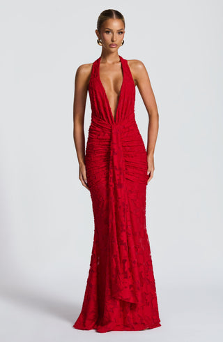 Guinevere Maxi Dress - Red - glavon