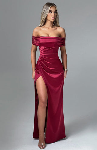 Gwendolyn Maxi Dress - Burgundy - glavon