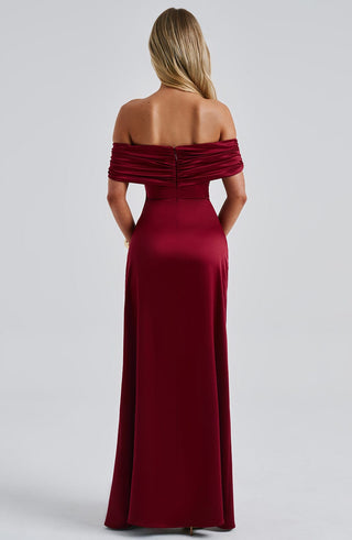 Gwendolyn Maxi Dress - Burgundy - glavon