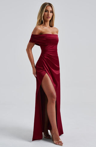 Gwendolyn Maxi Dress - Burgundy - glavon