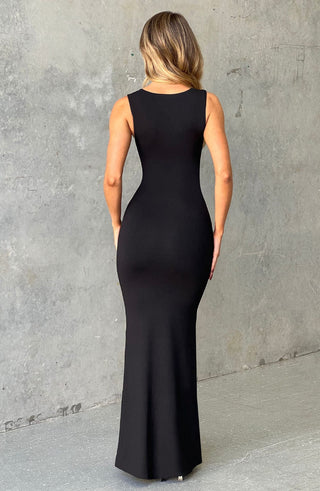 Hadley Maxi Dress - Jet Black - glavon
