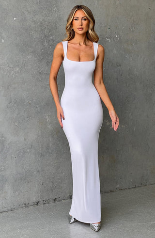 Hadley Maxi Dress - White - glavon