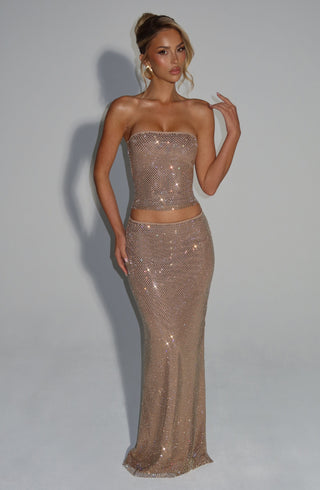 Hali Maxi Skirt - Gold - glavon