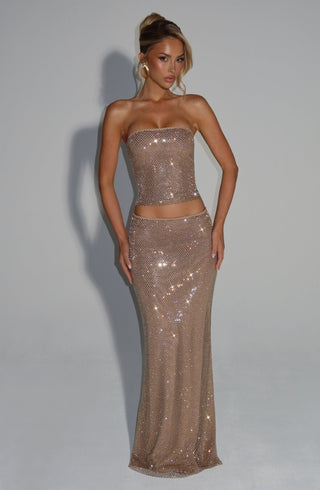 Hali Maxi Skirt - Gold - glavon