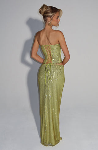 Hali Maxi Skirt - Olive - glavon