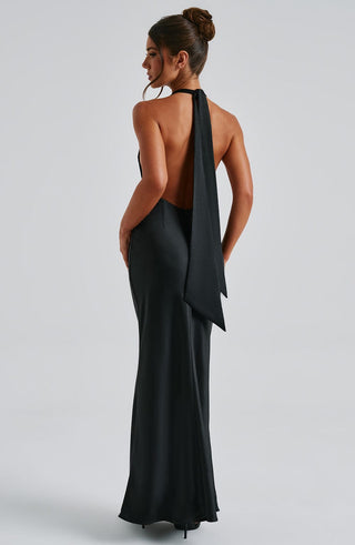 Halo Maxi Dress - Black - glavon