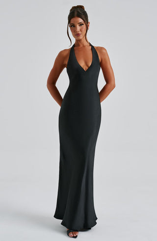 Halo Maxi Dress - Black - glavon