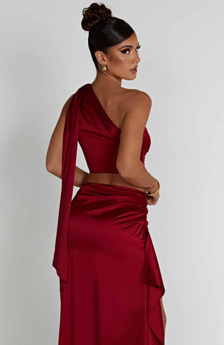 Halsey Top - Wine - glavon