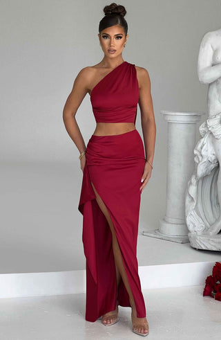Halsey Top - Wine - glavon