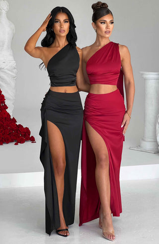 Halsey Top - Wine - glavon