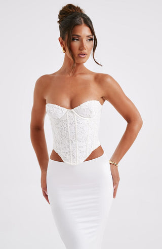 Harlow Corset - Ivory - glavon