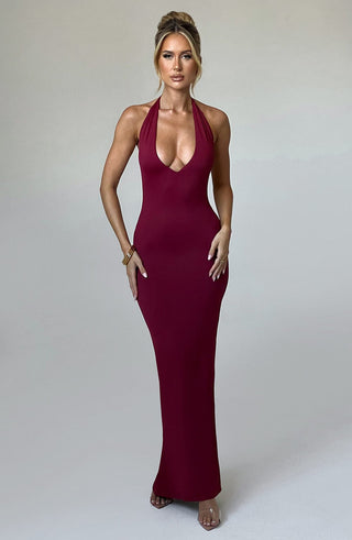 Harmonia Maxi Dress - Burgundy - glavon