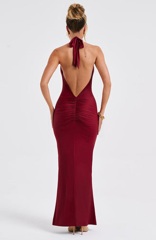 Harmonia Maxi Dress - Burgundy - glavon