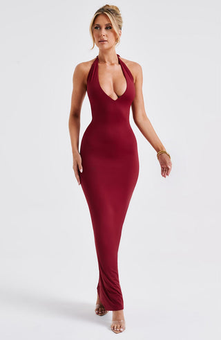 Harmonia Maxi Dress - Burgundy - glavon