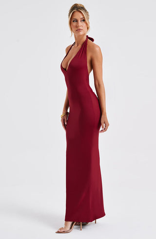 Harmonia Maxi Dress - Burgundy - glavon