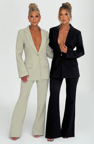 Hazel Suit Jacket - Black - glavon