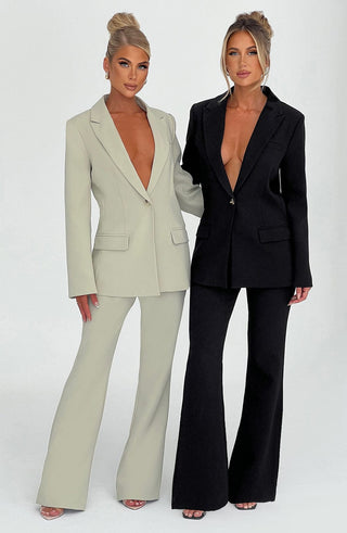 Hazel Suit Jacket - Black - glavon