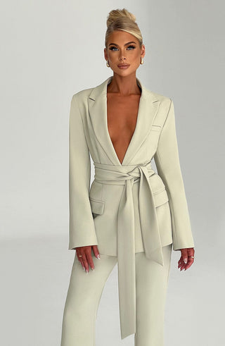 Hazel Suit Jacket - Sage - glavon