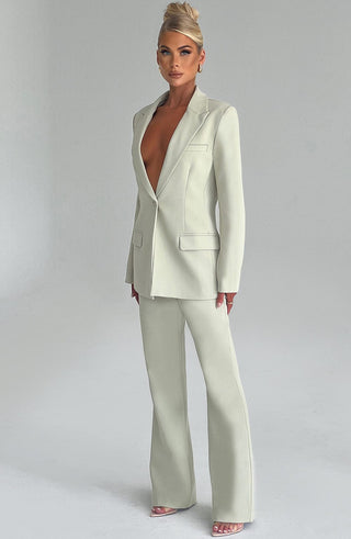 Hazel Suit Jacket - Sage - glavon
