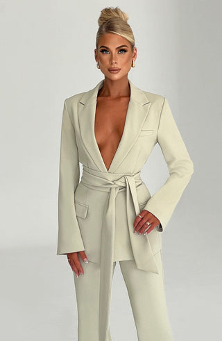 Hazel Suit Jacket - Sage - glavon