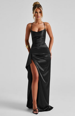 Helen Maxi Dress - Black - glavon