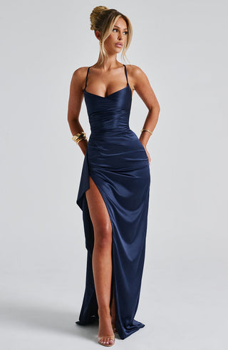 Helen Maxi Dress - Navy - glavon