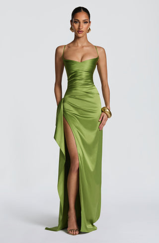 Helen Maxi Dress - Olive - glavon