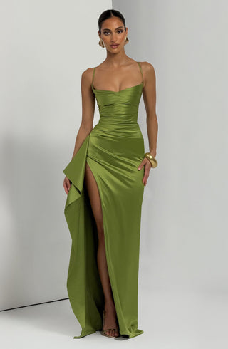 Helen Maxi Dress - Olive - glavon