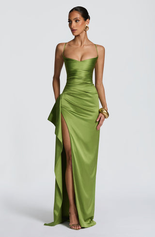 Helen Maxi Dress - Olive - glavon