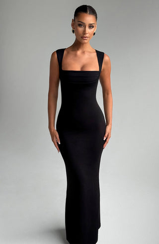 Helena Maxi Dress - Black - glavon