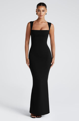 Helena Maxi Dress - Black - glavon