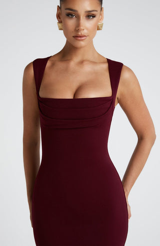 Helena Maxi Dress - Cherry Lacquer - glavon